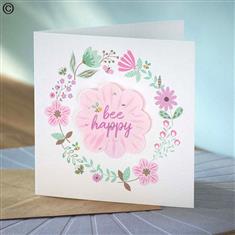 Bee Happy Greetings Card with Seeded Paper